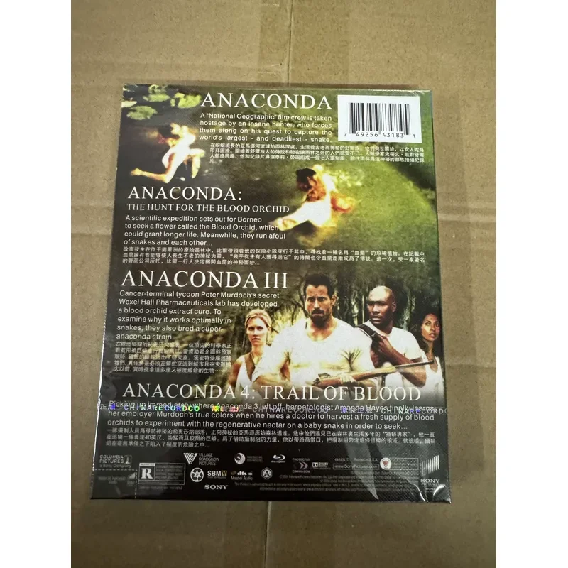 Anaconda 1-4 Blu-ray BD High Definition Classic Horror Movie Disc 1997-2016