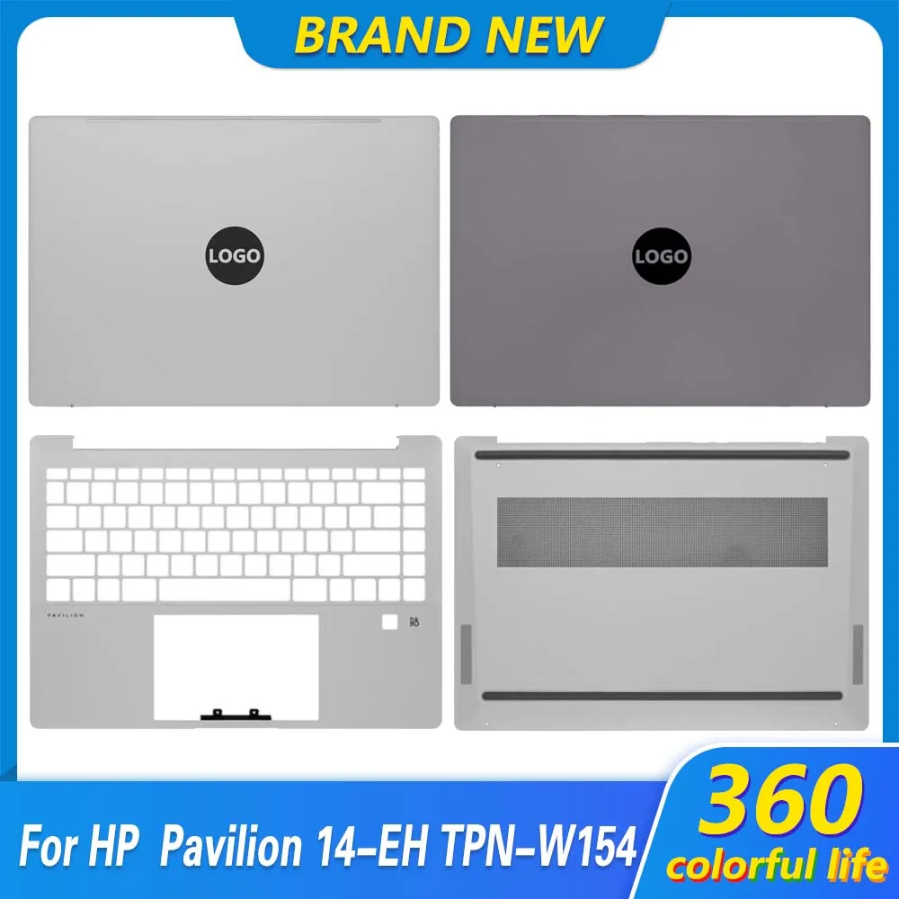 

New Laptop Top Case For HP 14 Pro Pavilion 14-EH TPN-W154 LCD Screen Back Cover Palmrest Lower Bottom Case Keyboard Bezel Panel