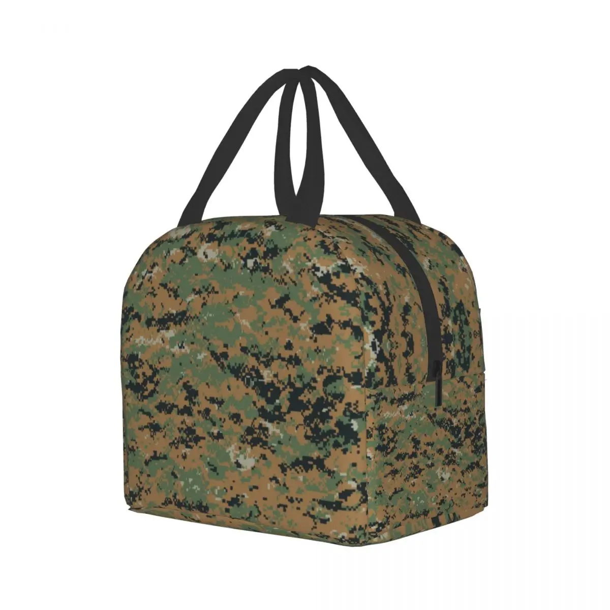 Marpat Military Army Camo Insulated Lunch Bag Waterproof Woodland Camouflage Cooler Thermal Bento Box Office Picnic Travel Bags