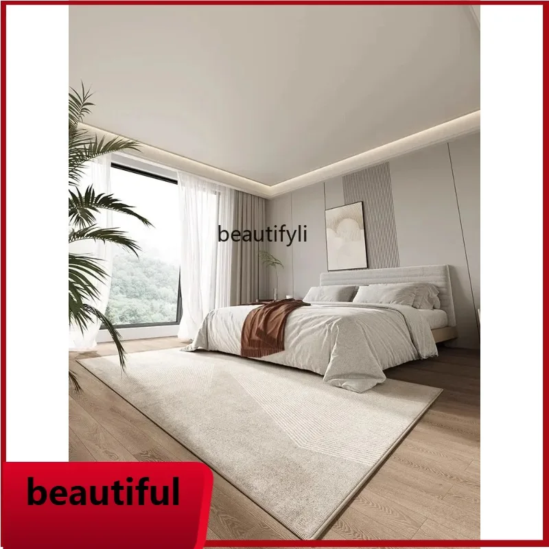 

F132 Living room light luxury high-end coffee table blanket leave-in washable household sofa blanket bedroom simple floor mat