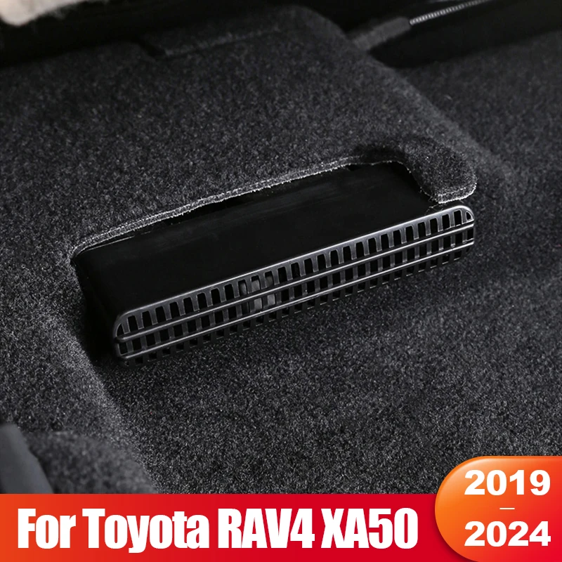 

For Toyota RAV4 XA50 2019 2020 2021 2022 2023 2024 RAV 4 Hybrid Car Rear Seat Under Air Vent Duct Outlet Cover Accessories