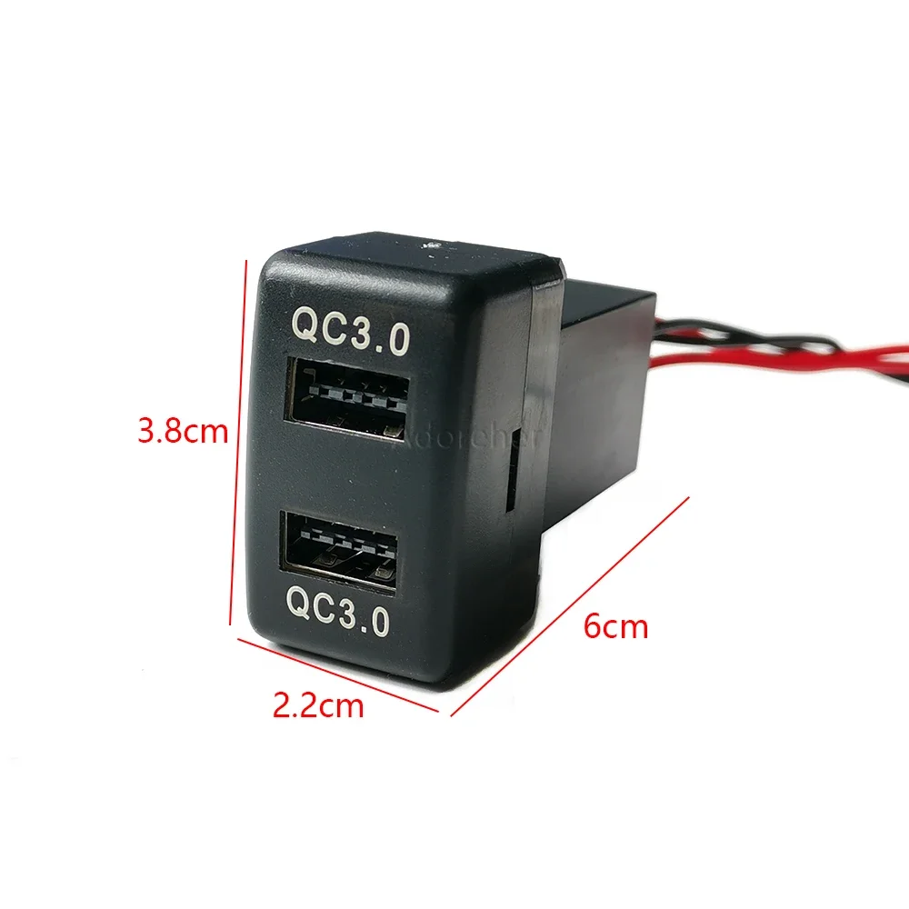 Car Auto Charger Quick Charge QC3.0 Car Phone Charger USB QC3.0 Charger Socket Plug For Isuzu 700P KV100