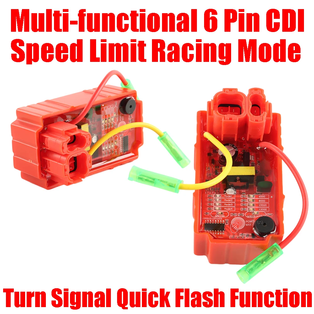 For Dark Veloci Thunder 250 Zanella150 RX Z6 BERA BR200RR DT200 VGA Scooter Ignition 6 Pin CDI Speed Limit Racing Smart Touch