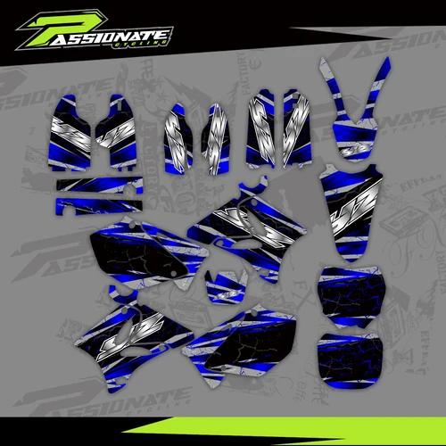 Imagen 1 del producto Kits de gráficos de calcomanías para YAMAHA YZ125 YZ250 2002- 2005 2006 2007 2008 2009 2010 2011 2012 2013 2014 YZ 250