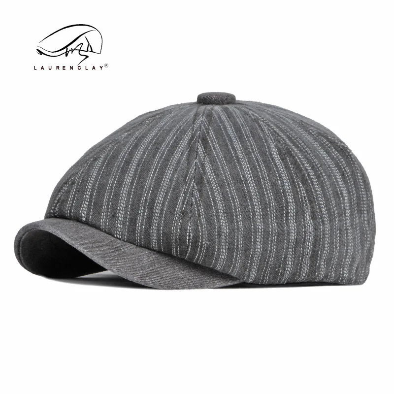 

Autumn New Octagonal Beret Men's British Retro Washed Denim Duck Tongue Painter Cap Women's Literary Newspaper Bay Hat