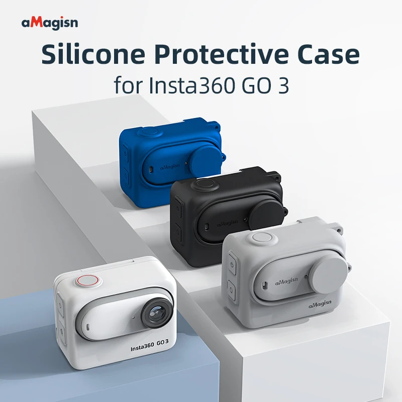 

For Insta360 GO3 Soft Silicone Lens Protective Cover Camera Anti-scratch Cap Compatible with Insta360 GO3 Action Accessories