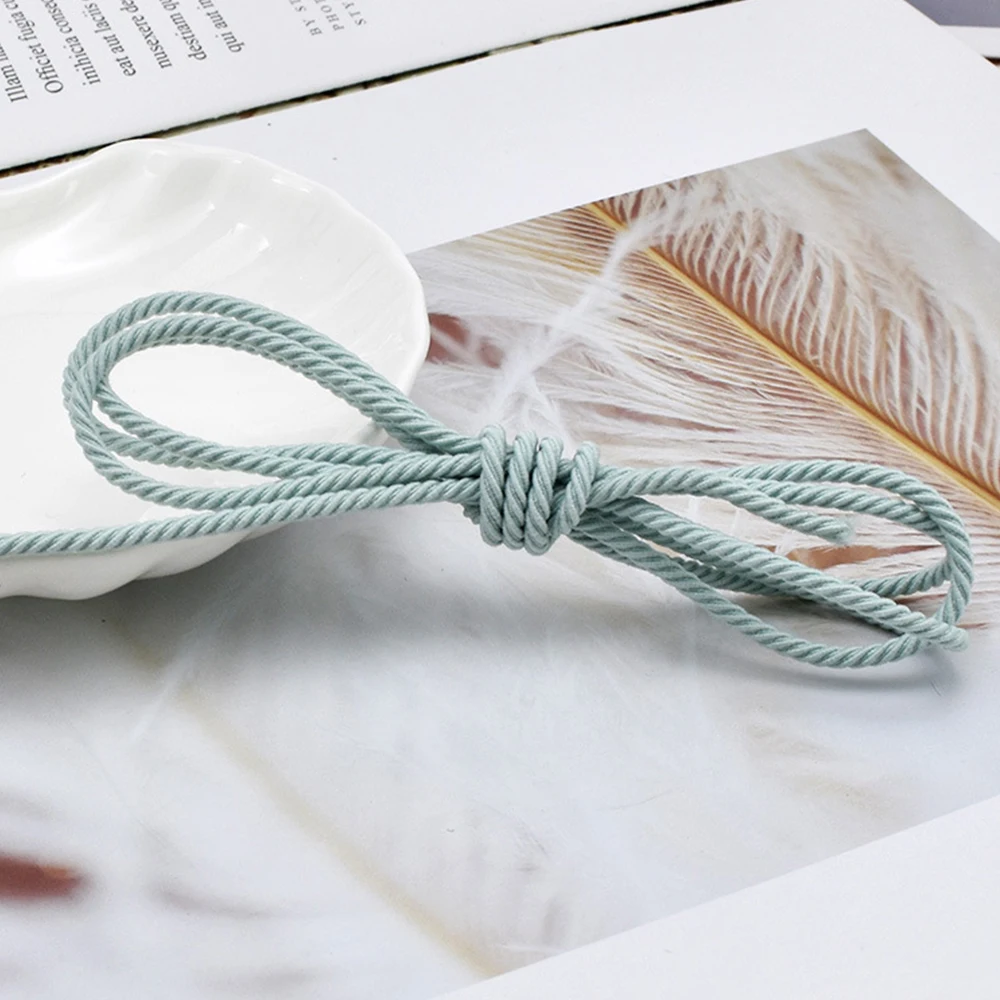 5M/Lot 2.5mm Elastic Rope Braided Elastic Band Rubber String for DIY Hair Accessories Headband Jewelry Making Sewing Supplies view 3