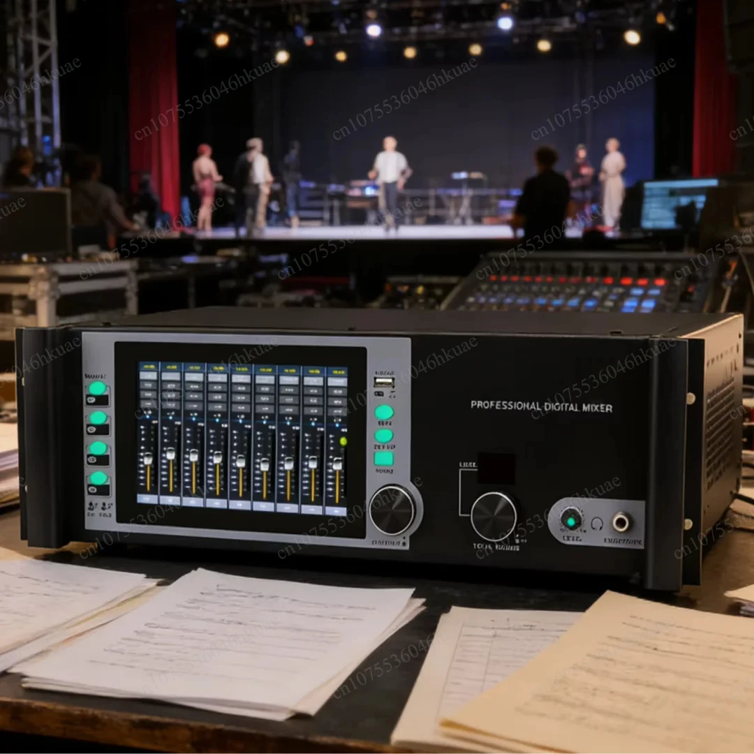 18/24 Channel Rack Mount Digital Mixer, WiFi & DSP Function with 7 Inch Touchscreen