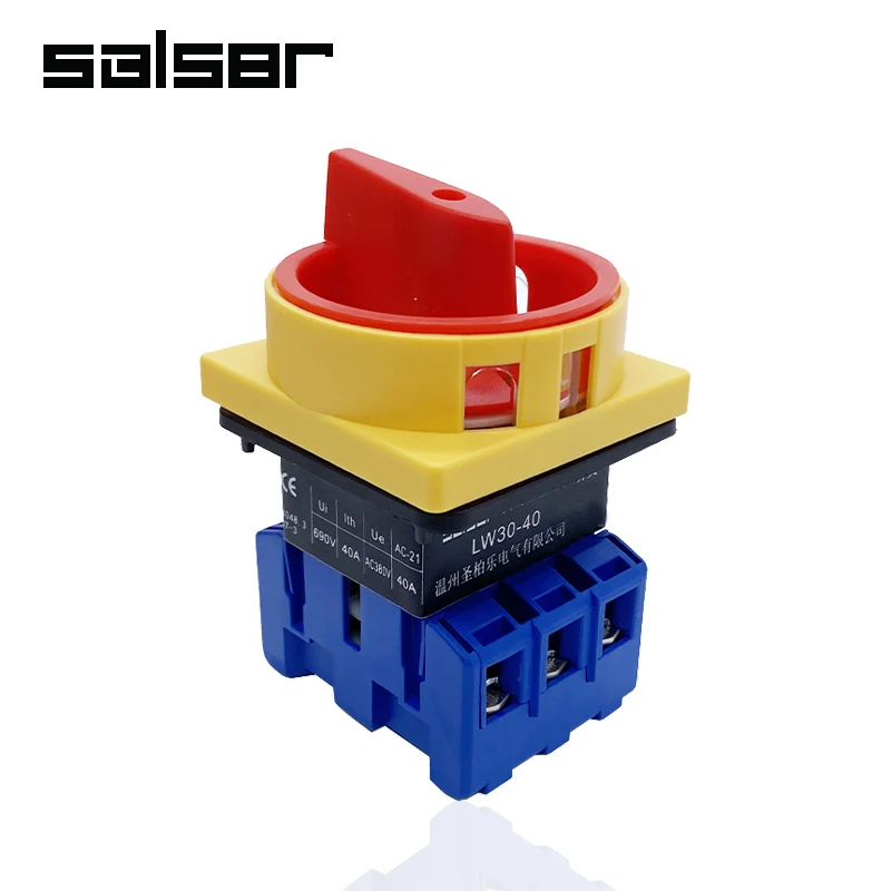 LW30 3P 690V 25/32/40/63/80/100A Isolator Switch Padlock Disconnect Selector With ON-OFF Panel Power Control