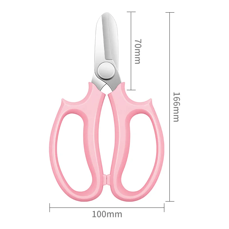 Aço inoxidável jardinagem tesouras, Professional Flower Shears, Punho confortável, Bandeja de poda Ferramentas de corte ao ar livre