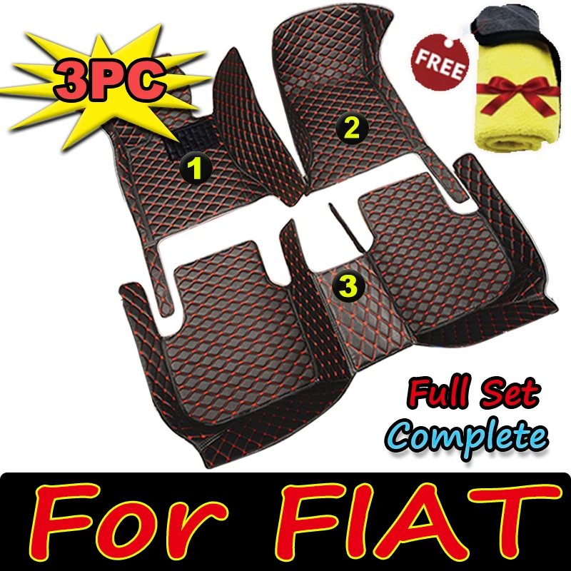 Car Floor Mats For FIAT FIAT tipo 500 500c 500X Barchetta Croma 126p X1 9 Ducato  Car Accessories