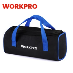 WORKPRO-Saco portátil da ferramenta do armazenamento da boca larga dos homens, bolsa exterior dobrável, indústria pesada, capacidade grande contínua, 12