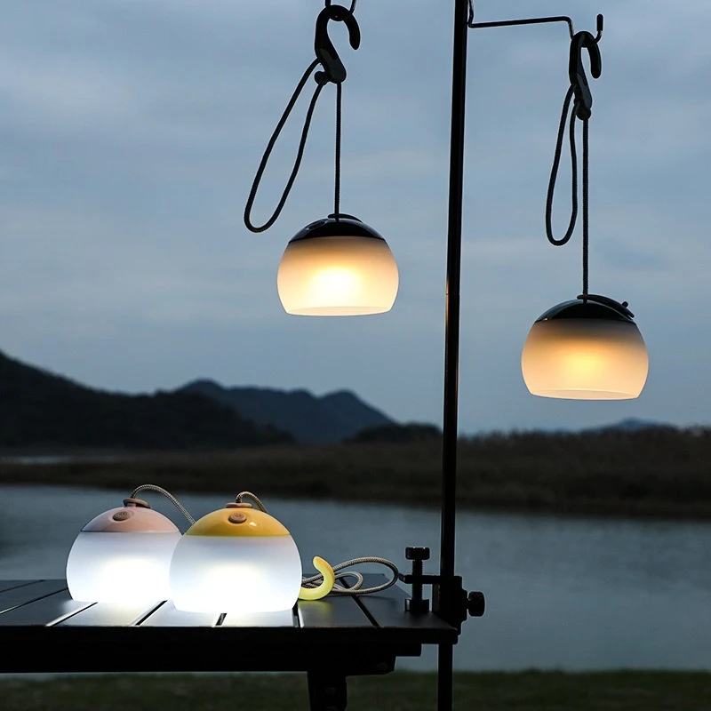 

Camping Tent Hanging Light With Hook 4 Mode Portable Camping Lanterns USB Rechargeable Led Light Camp Lamp for Outdoor Emergency