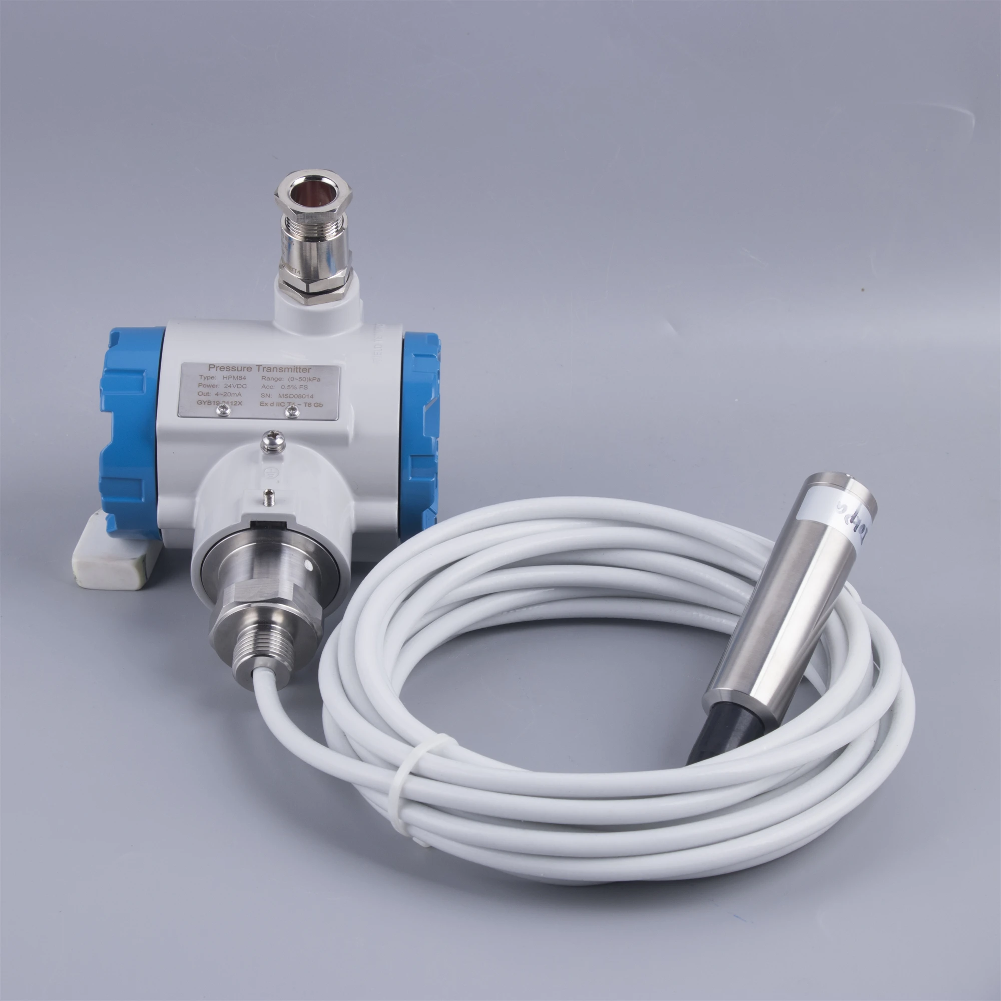 

Hot Sale Engaged Intelligence Liquid Level Sensor Transmitter 4-20ma Digital Pressure Transmitter Iecex