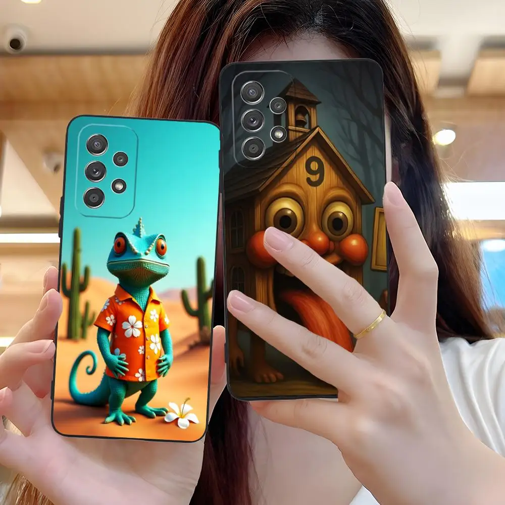 Animals Italian Brainrot Phone Case for Samsung Galaxy M55 54 42 35 34 33 32 23 22 15 14 13 12 F55 5G Colour Protective Pretty