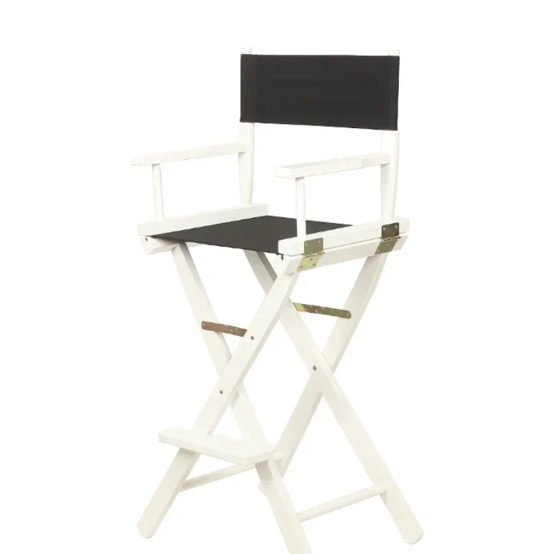 Solid Beach Wood Director Chair Natural Finish with Canvas Makeup Chair Furniture Folding Wooden Makeup Director Artist Chair