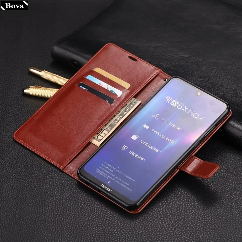 For fundas Huawei Honor 8X card holder cover case for Huawei Honor