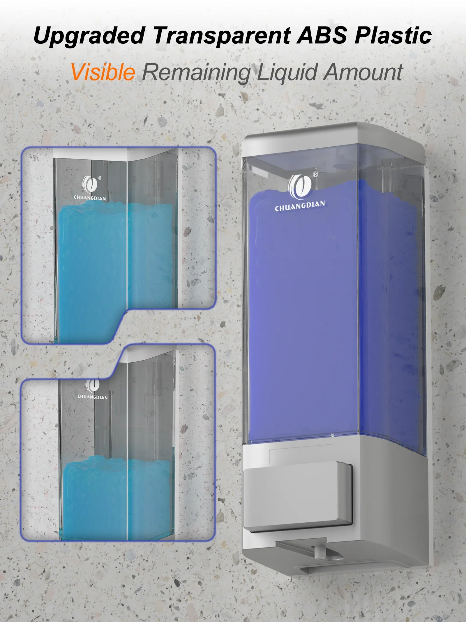 Soap Liquid Dispenser 500ML Shampoo Containers Bottle for Bathroom Wall Mount Hand Washer Kitchen Accessories