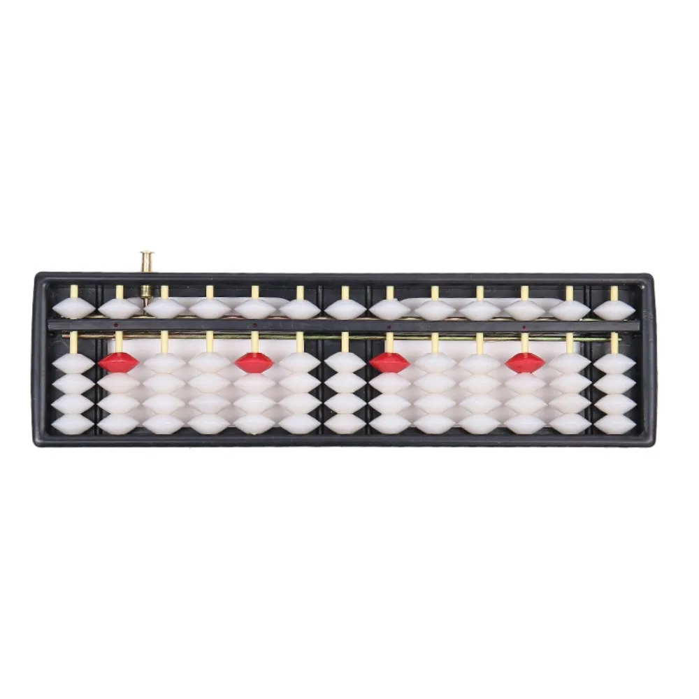 Montessori Plastic Plastic Abacus 13 Digits Multicolor Calculation Rack Rectangle Calculation Bead Kids