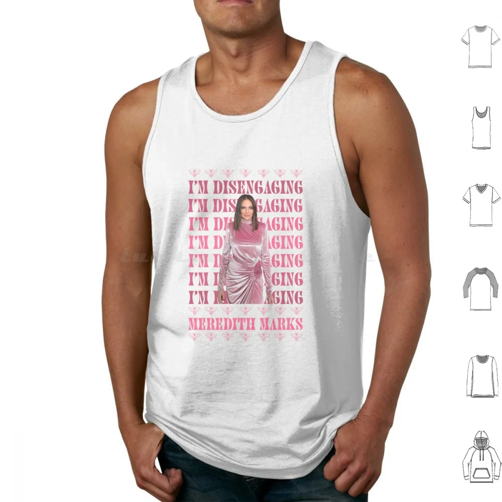 Meredith Marks I'm Disengaging Tank Tops Print Cotton Meredith Marks Rhoslc Bravo