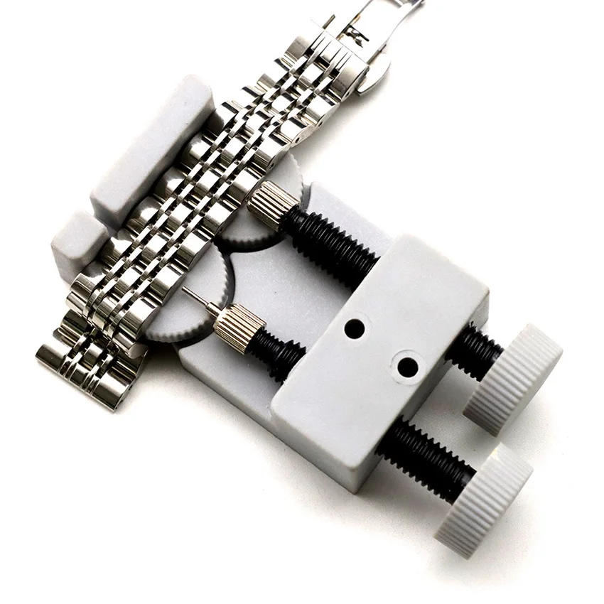 Brandneuer 2068 Uhrenarmband-Einsteller, 2-in-1-Armbandentferner, Demontage und Montage, Werkzeug zur Reparatur von Armbanduhren aus Stahl