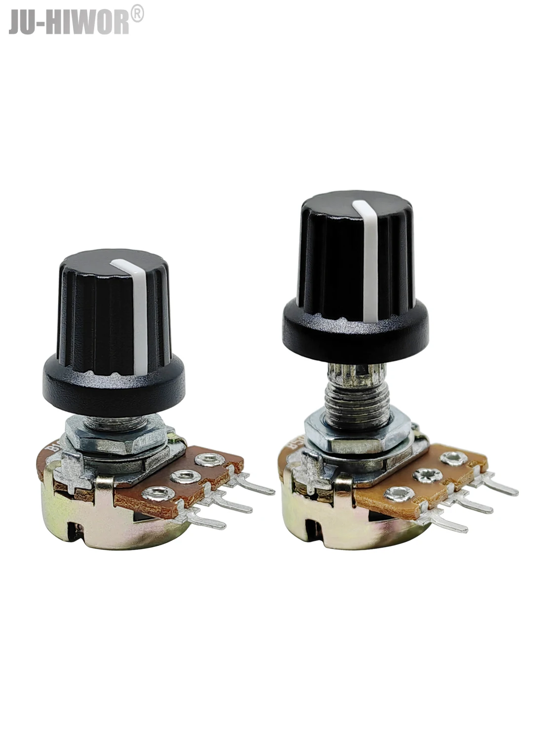 2 pz WH148 15mm 20mm Albero 3Pin Cono Lineare Potenziometro Rotativo Resistore 1K 2K 10K 20K 50K 100K 1MΩ Ohm Per Arduino Con Manopola