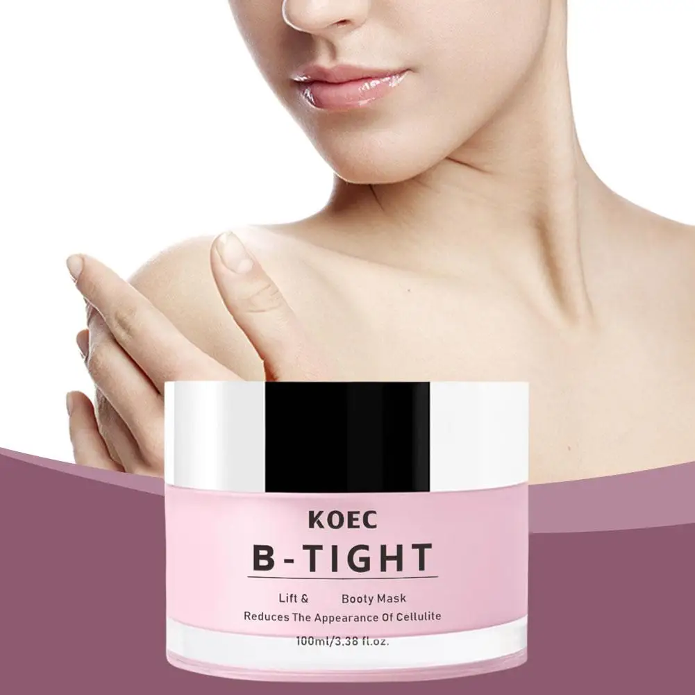 100 مل كريم الجسم Koec B-Tight بحمض الهيالورونيك الوردي - ترطيب لشد البشرة ورفع يدوم طويلاً يقلل من الترهل للعناية اليومية بالجسم