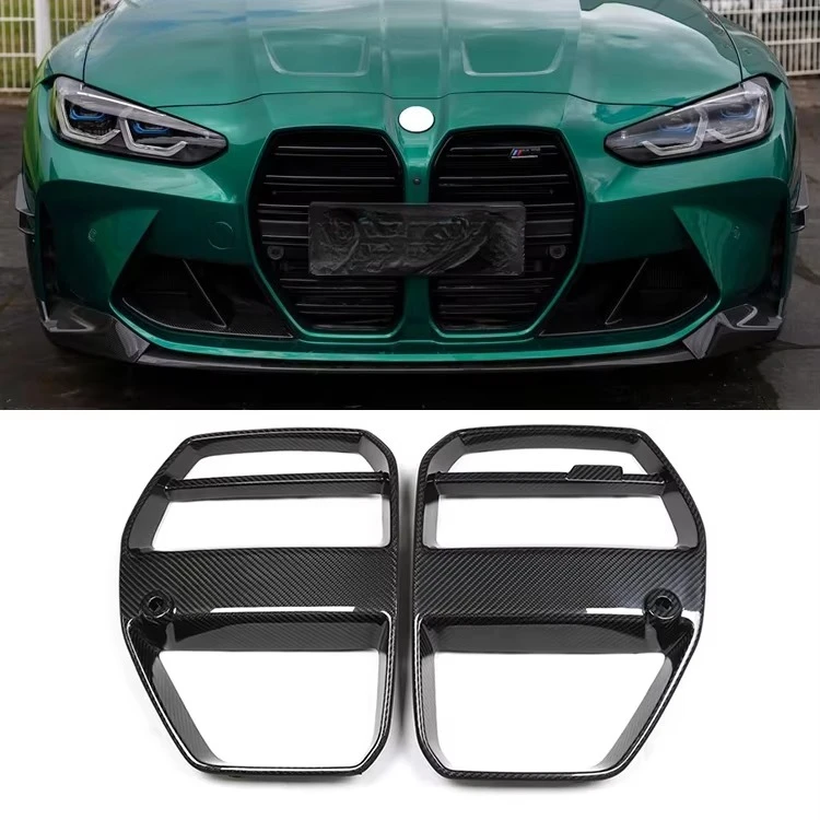

Hot Selling Dry Carbon Fiber Car Front Grille For Bmw M3 G80 G82 G83 M4 Front Bumper Grille