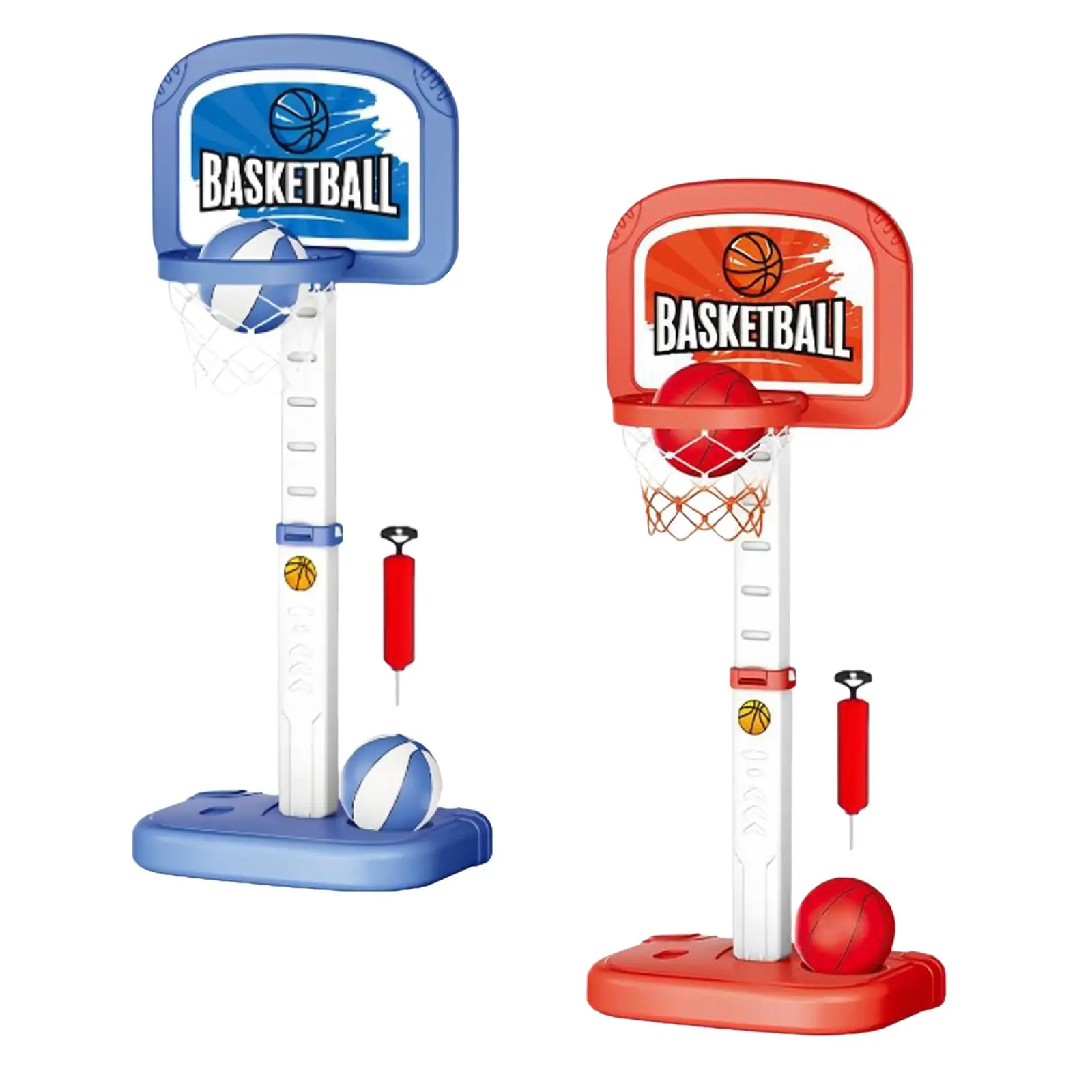 Poolside Basketball Hoop Play Fun Indoor Outdoor Play with Pump Water Basketball Stand for Family Kids Children Adults Teens