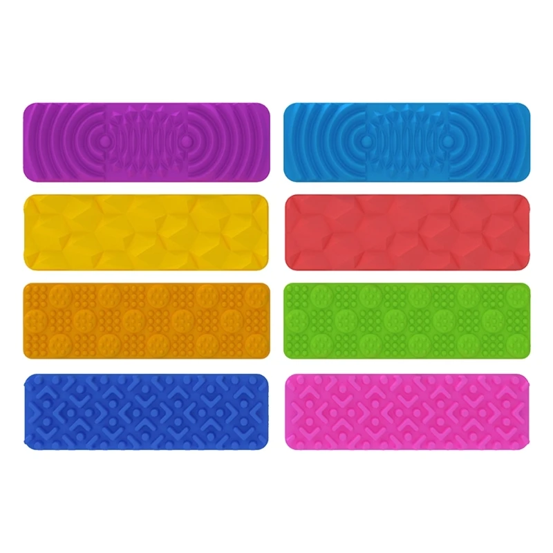 Kolorowa silikonowa kubek silikonowy zabawka sensoryczna dla dorosłych dzieci lęk lęk 8pcs