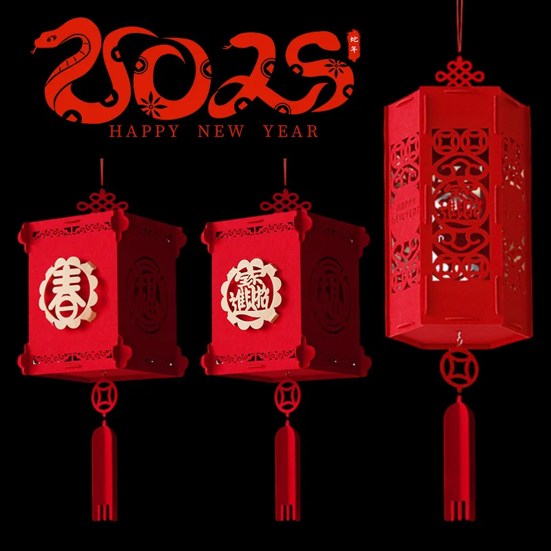 Christmas Lantern New Year Lanterns New Year Decoration 2025 Chinese Wedding Lanterns Christmas Lantern Farol Navideno