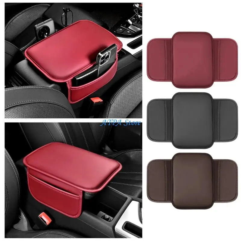 

U13C Nonslip Adjustable Multifunctional Car Center Console Cushion Cover Pad Breathable Fabric Ergonomic Support for Drivers