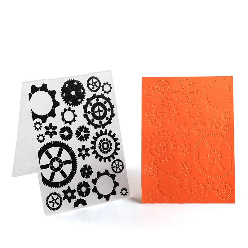 10.5x14.5cm 3D Embossing Folder Transparent Embossing Plastic Plates Design For DIY Paper Cutting Dies Scrapbooking Gift Card