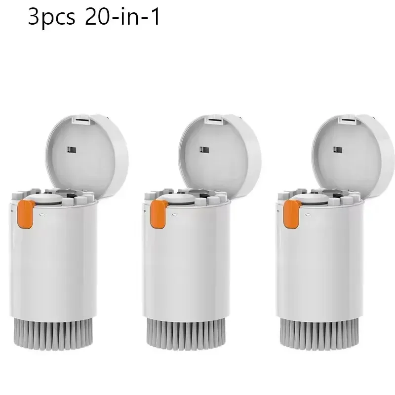 YYLMONE 20-in-1-Reiniger-Kit Kopfhörer-Reinigungs stift Bildschirm reinigungs werkzeuge Computer-Tastatur bürste Keycap Puller Multifunktions-Bürsten-Kit 5