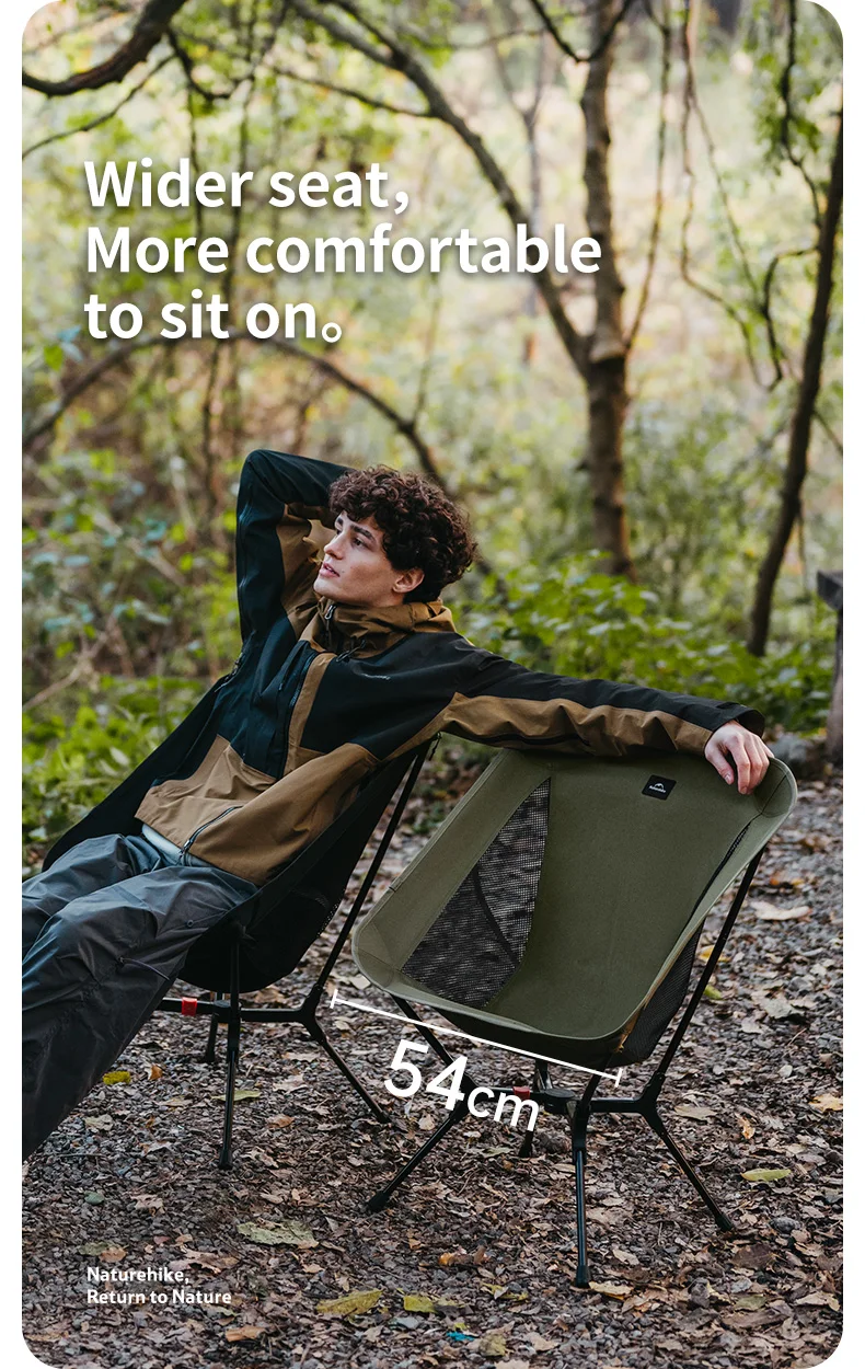 Naturehike 2025 YL01 Ultraleichter, automatischer Klappstuhl mit Schnellverschluss, tragbarer Outdoor-Camping-Strandstuhl, hält 150 kg stand – Detail 28
