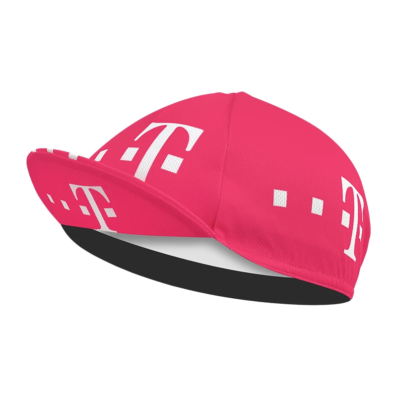 

Retro cycling cap with polyester material sweat-wicking pink pop