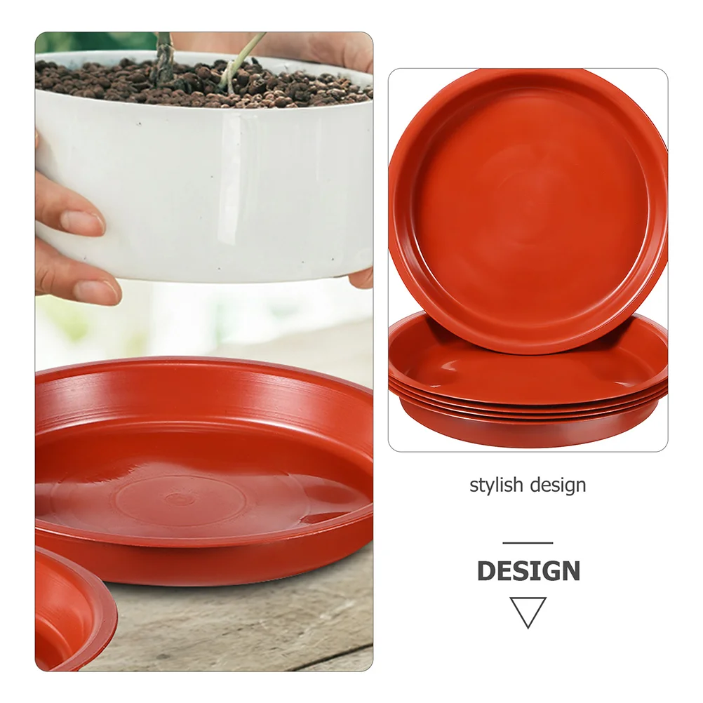 Bandeja de macetas para plantas de interior, platos de bonsái para atrapar agua, accesorios de Pp, platillos de flores, 10 piezas