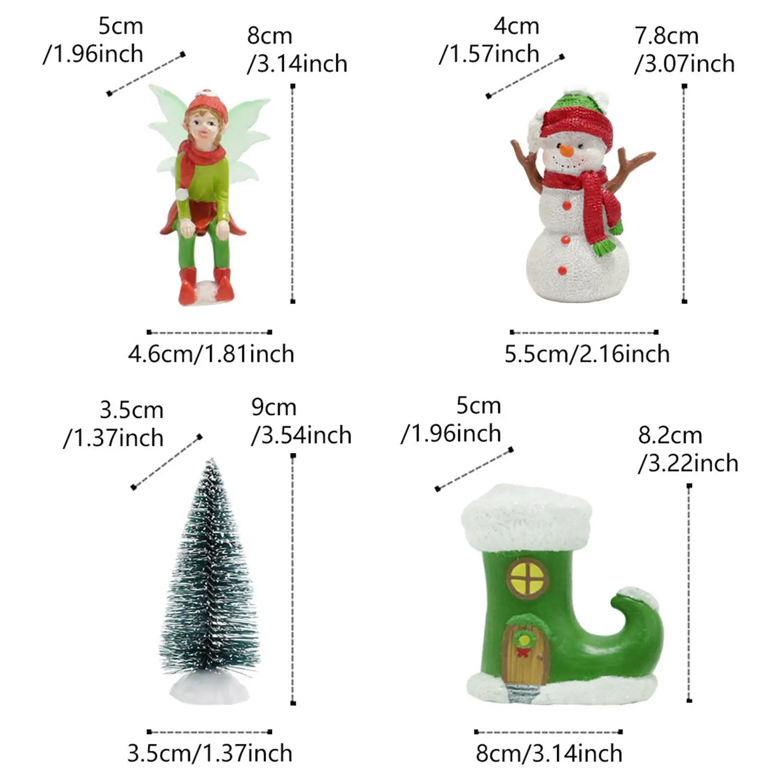耐摩耗性のクリスマスの屋外装飾、かわいい雪だるまの木のブーツ、庭の庭のエルフの置物、屋外プレゼント、4個