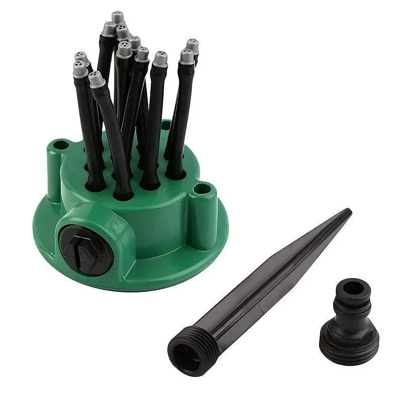 1Pc Multi-Head 360° Rotating Automatic Garden Sprinkler Large Coverage Lawn Irrigation System for Yard Garden