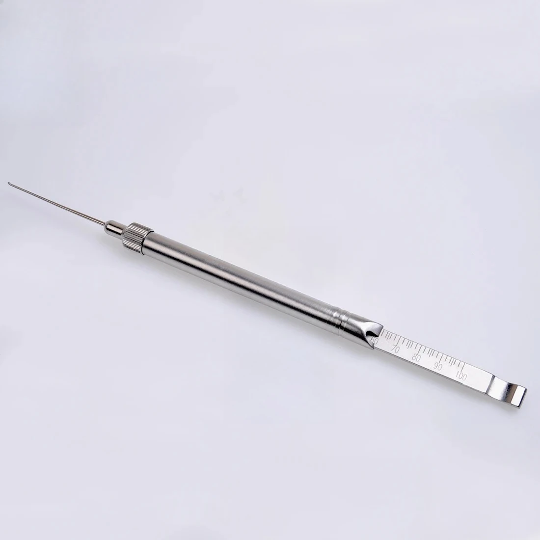 Medidor  profundidad ortopédico, instrumento quirúrgico  acero inoxidable, 20mm, 60mm, 100mm, ortopédico veterinario