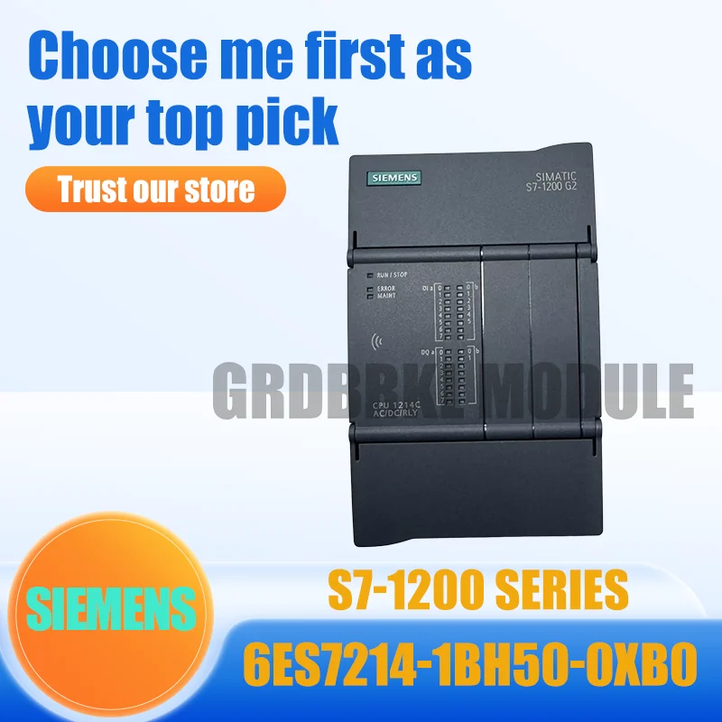 

Brand New Original SIEMENS 6ES7214-1BH50-0XB0 6ES7 214-1BH50-0XB0 S7-1200 CPU 1214C DC/DC/Relay PLC Module