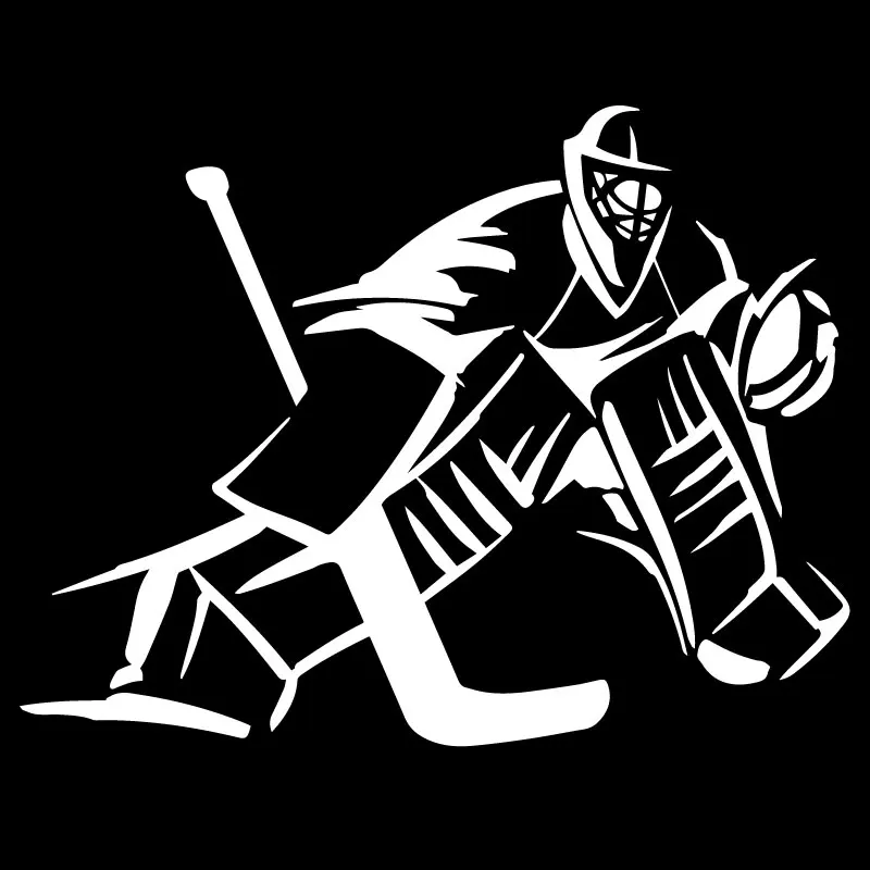 M398# Car Sticker Goalkeeper Ice Hockey Player Waterproof Vinyl Decal Car Accessories Pegatinas Para Coche DIY Car Styling