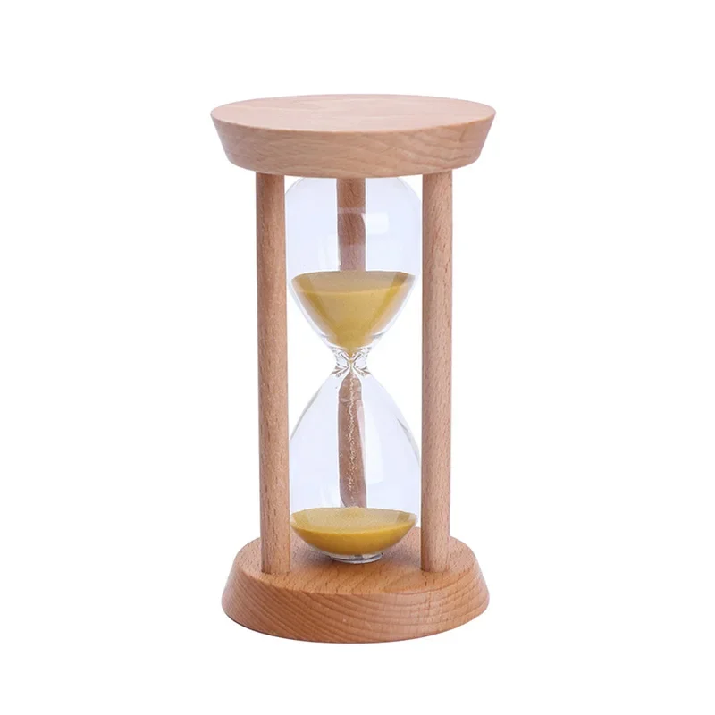 3/5/10/15/30 Minutes Wooden Hourglass Timing Living Room Desktop Ornaments Children's Timing Sand Timer Hourglass Timer