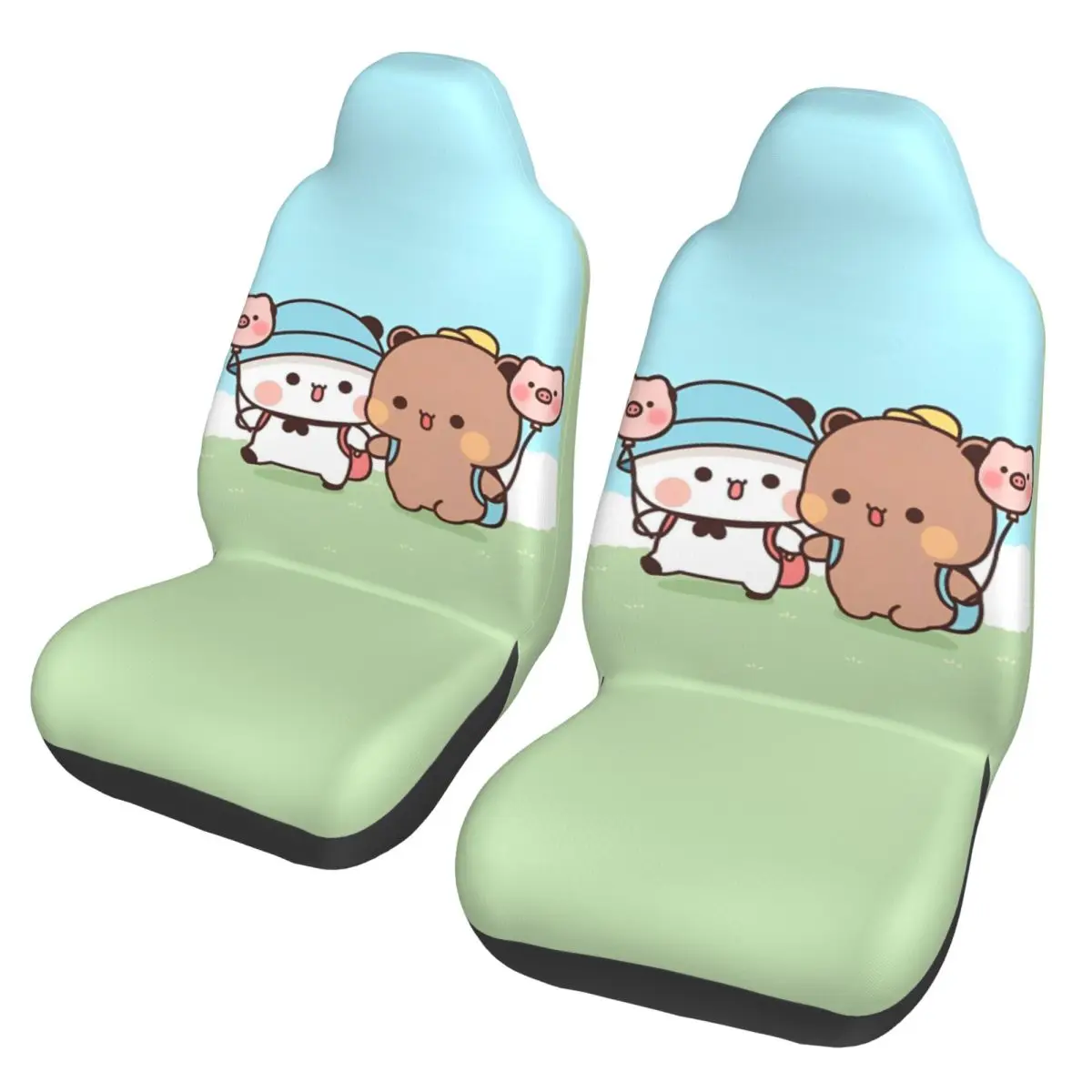 Bubu Dudu Yier Beer Cartoon Universal Car Seat Cover Auto Interior AUTOYOUTH Auto Seat Cover Polyester Hunting