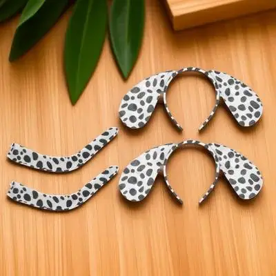 2Sets Cosplay Set Halloween Party Rollenspel Outfit Hond Oor Hoofdband Vlinderdas Staart Halloween Kostuum