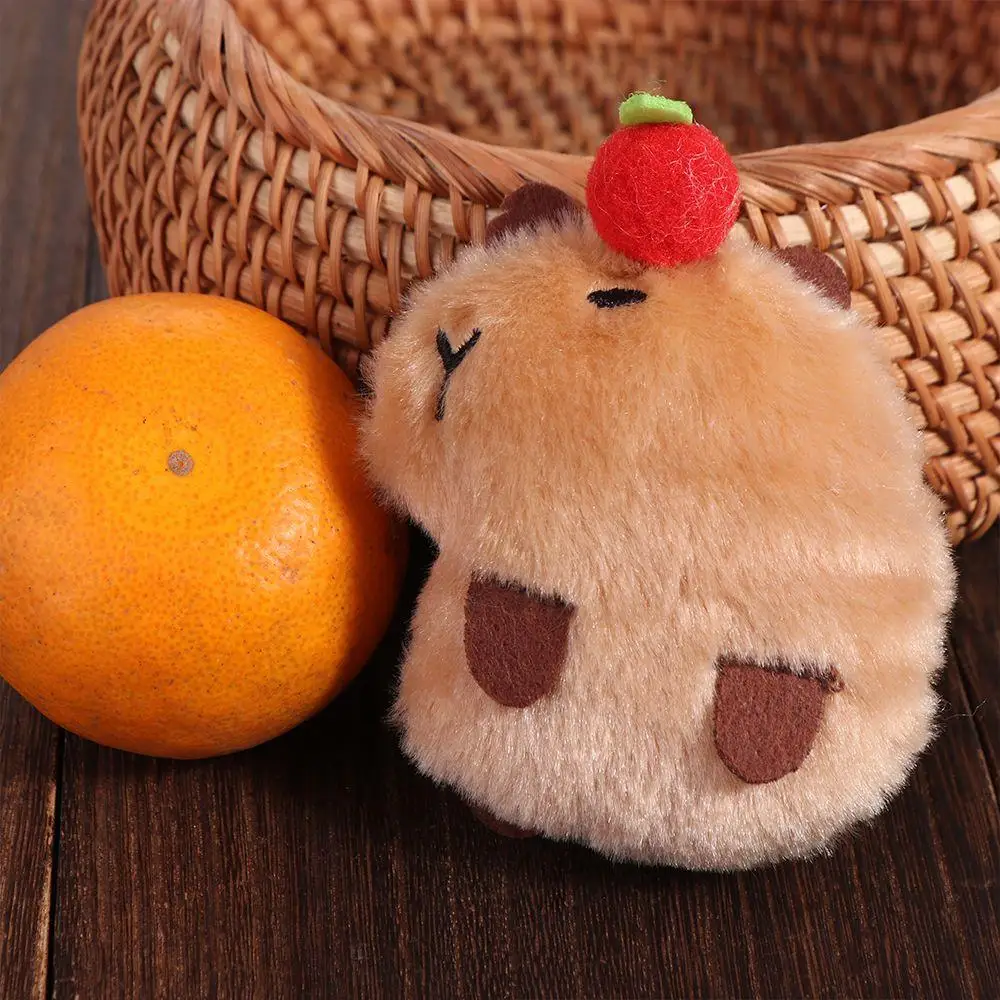 

Креативный мягкий брелок с капибарой, мультяшный писк, кулон с капибарой, мягкий брелок с капибарой, брелок унисекс