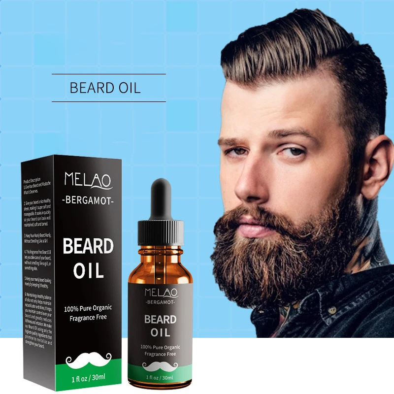 Óleo essencial de crescimento de pelos faciais masculino, produto modificador de barba, rápido, poderoso, melhora o frizz, 50ml