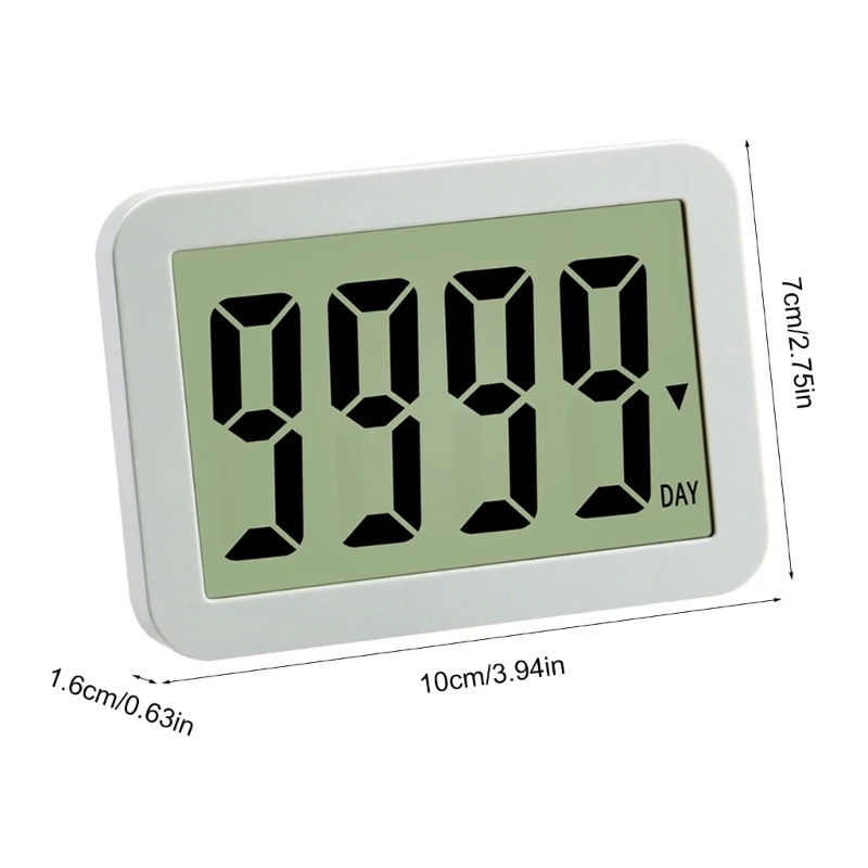 Digitale Countdown-Tage-Timer-Uhr 9999 Tage CountDown-Tage-Timer mit magnetischer Rückseite