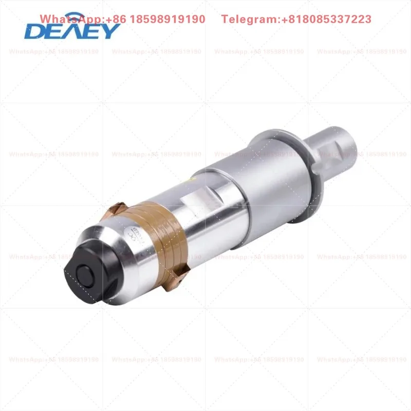 2000W 20KHz Ultrasound Welding Transducer Spare Replacement Part for Industrial 3ply Surgical Mask Fabric Bonding Machinery