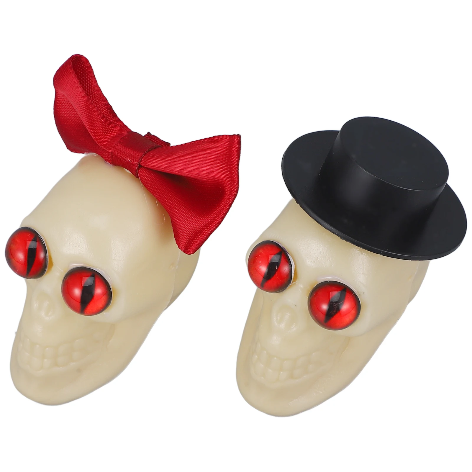 

Bride Groom Skull Decor Figurine Halloween Party Supplies Skulls DecorationHaunted House Ornament Simulation